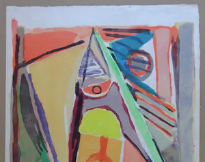 Bram van Velde - ABSTRACTIE / KLEURLITHO / 76x53cm / SIG kopen? Bied vanaf 295!