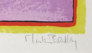 Martin Bradley - Zeefdruk, Zonder titel - Ingelijst kopen? Bied vanaf 40!