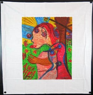 Geert Vrijdag - + Lotti van der Gaag, Lot van twee zeefdrukken op katoenzijde kopen? Bied vanaf 50!