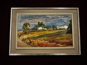Ronald Terpstra - Fraai oud impressionistisch olieverf "Mediterraan Landschap" gesigneerd kopen? Bied vanaf 10!