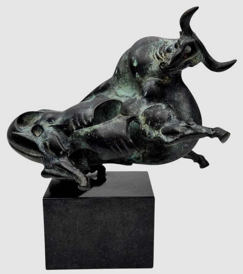 AcheterFons Bemelmans - Bronzen beeld: "Stier"? Enchérissez de 2250!