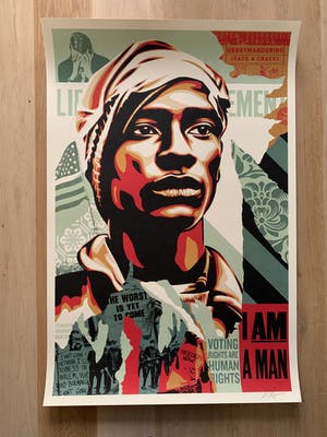 Buy Shepard Fairey - VOTING RIGHTS ARE HUMAN RIGHTS? Bid from 1!