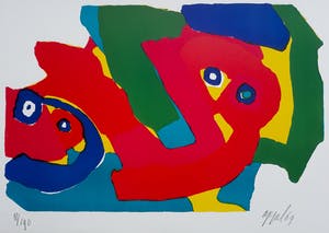 Karel Appel - Figuren, zeefdruk kopen? Bied vanaf 695!
