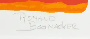 Ronald Boonacker - Zeefdruk, Curaçao - Ingelijst (Groot) kopen? Bied vanaf 1!