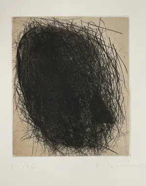 AcheterArnulf Rainer - Droge naald / Ets, Johann Wolfgang von Goethe (uit de serie Deathmasks)? Enchérissez de 1000!