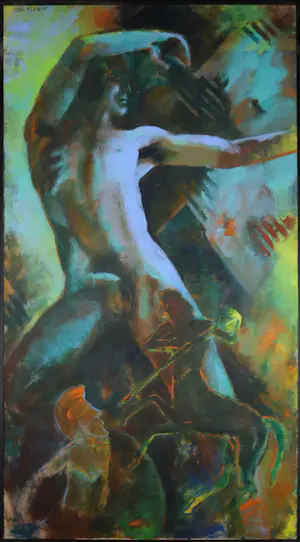 Yon Verwer - Acryl op doek, Boogschutter (Zeer groot) kopen? Bied vanaf 1!