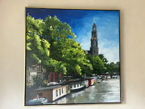 Henk Hofstra - Stadsgezicht Amsterdam kopen? Bied vanaf 750!
