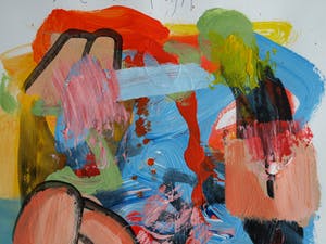 Peter Klashorst - Acrylverf op papier – Abstract 14 - 2016 kopen? Bied vanaf 35!