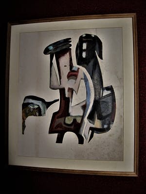 Jaap de Carpentier - Markant Abstract-Expressionistische jaren 60 Collage zg. "CarpKunst" kopen? Bied vanaf 10!