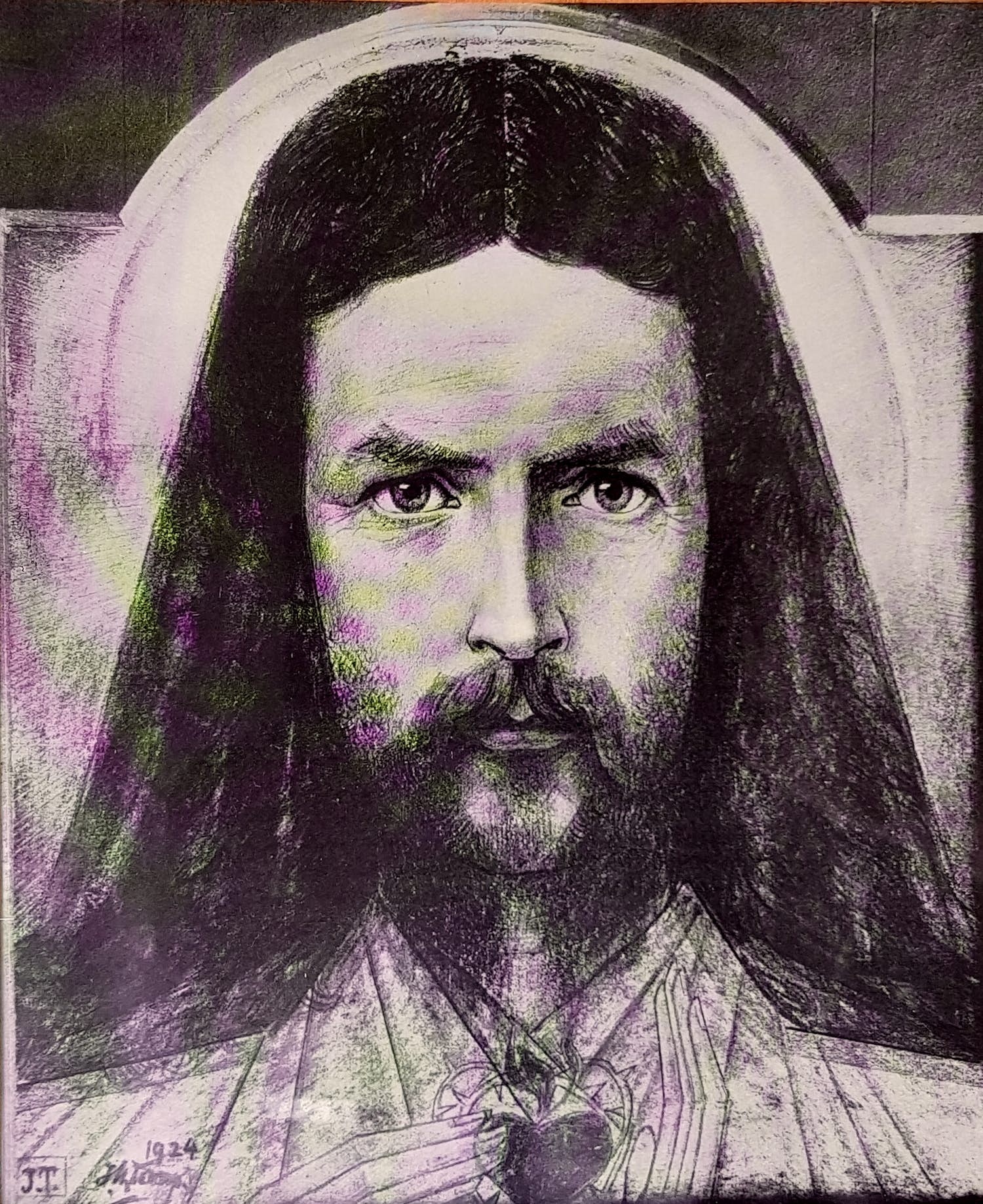 Jan Toorop - Jezus - litho, gesigneerd in de druk verkocht voor € 1!