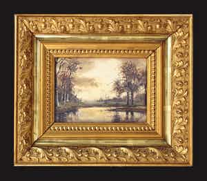 Tinus de Jongh - aquarel - 'Landschap' verkocht voor € 175!