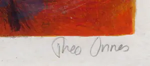 Theo Onnes - Zeefdruk, Noor- Ingelijst kopen? Bied vanaf 50!