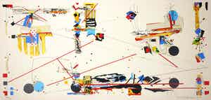 Sam Middleton - Zeefdruk, Zonder titel verkocht voor € 20!