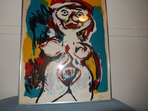 Karel Appel - Karel Appel - Woman against Yellow Wall kopen? Bied vanaf 495!