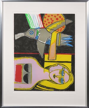 Corneille - Zeefdruk, Du temps - Ingelijst kopen? Bied vanaf 150!