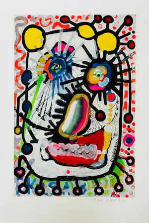 Paul Indrek Kostabi - pop-art litho zzefdruk - handgesigneerd - oplage 1 kopen? Bied vanaf 150!