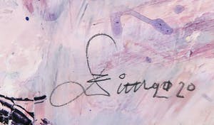 Franscz Witte - Acryl op papier, Pont e Gil kopen? Bied vanaf 1!