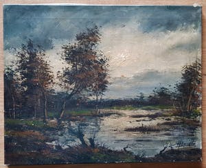 Niet of onleesbaar gesigneerd - landschap kopen? Bied vanaf 1!