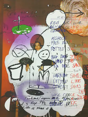 Tony Oursler - Digitale print, Ear Worm kaufen? Bieten Sie von 200!