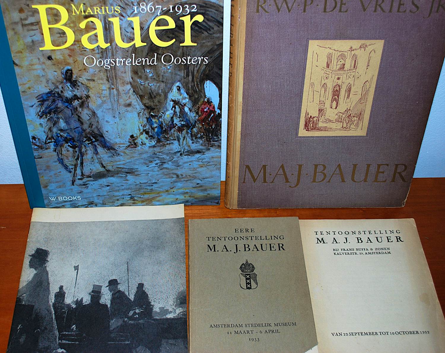 Marius Bauer - Gesigneerd door Ger Langeweg (1891-1970) & monografie & 3 gidsen kopen? Bied vanaf 65!