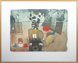 Michel van Overbeeke - Ets, Different hours II - Ingelijst kopen? Bied vanaf 50!