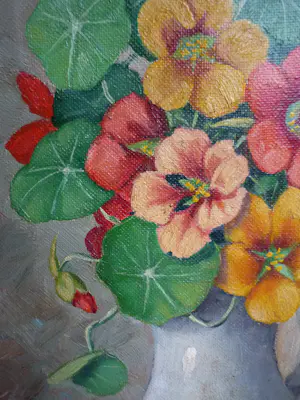 Huibert Schallenberg - Oost Indische kers - bloemstilleven in een vaasje kopen? Bied vanaf 125!