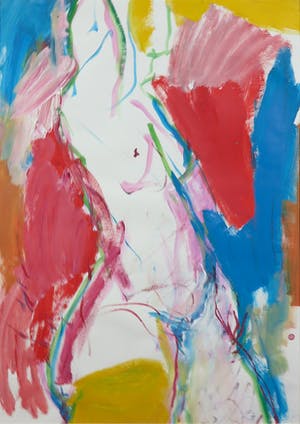 Franscz Witte - Acryl op papier, Zeggen wat niet te zeggen is - Ingelijst kopen? Bied vanaf 1!