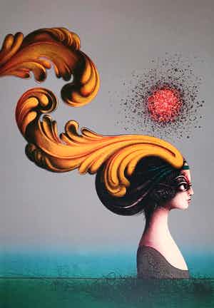 Pierre Henri Jacqout - Originele kleurenlitho – handgesigneerd - EA verkocht voor € 60!