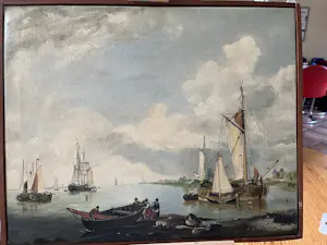 Hermanus Koekkoek (jr.) - Naar H.J. Koekkoek - riviergezicht kopen? Bied vanaf 75!