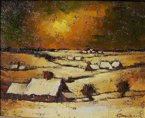 Fernand Bouckaert - Winterlandschap verkauft für € 60!