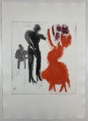 Jan Sierhuis - Grote kleurenets - 'Dans macabre' - 1988 (Kleine oplage) kopen? Bied vanaf 120!