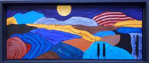 Ronald Boonacker - Italiaans landschap III - Acryl op paneel - Nieuw ! verkocht voor € 10!