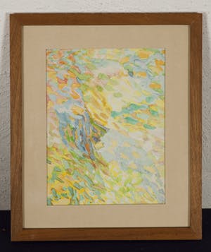 Niet of onleesbaar gesigneerd - Lot van twee ingelijste aquarellen - 1981 kopen? Bied vanaf 10!