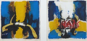 Hans Vanhorck - Zeefdrukken, Zonder titel - Ingelijst kopen? Bied vanaf 10!