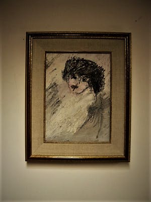 Aat Veldhoen - Bijzonder jaren 60 olieverf - portret vrouw (Fong Leng?) - gesigneerd kopen? Bied vanaf 290!