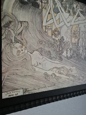 Jan Toorop - Twee vrouwen Treurend bij dode Non kopen? Bied vanaf 40!