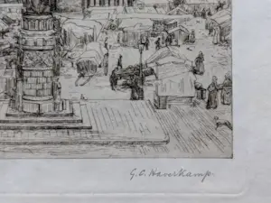 Gerrit Haverkamp - 1913 - De Grote Markt te Brugge kopen? Bied vanaf 35!