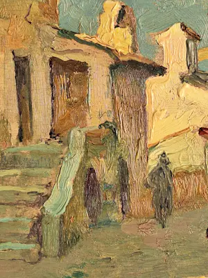 Willem Knip - Mediterraanse voorstelling - Dorpsgezicht kopen? Bied vanaf 185!