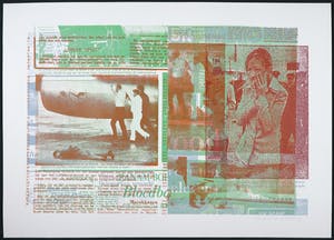 Wil Bink - Portfolio met zes zeefdrukken, Boven onder links rechts kopen? Bied vanaf 60!