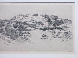 Dirk Harting - Weids duinlandschap - Ets kopen? Bied vanaf 50!