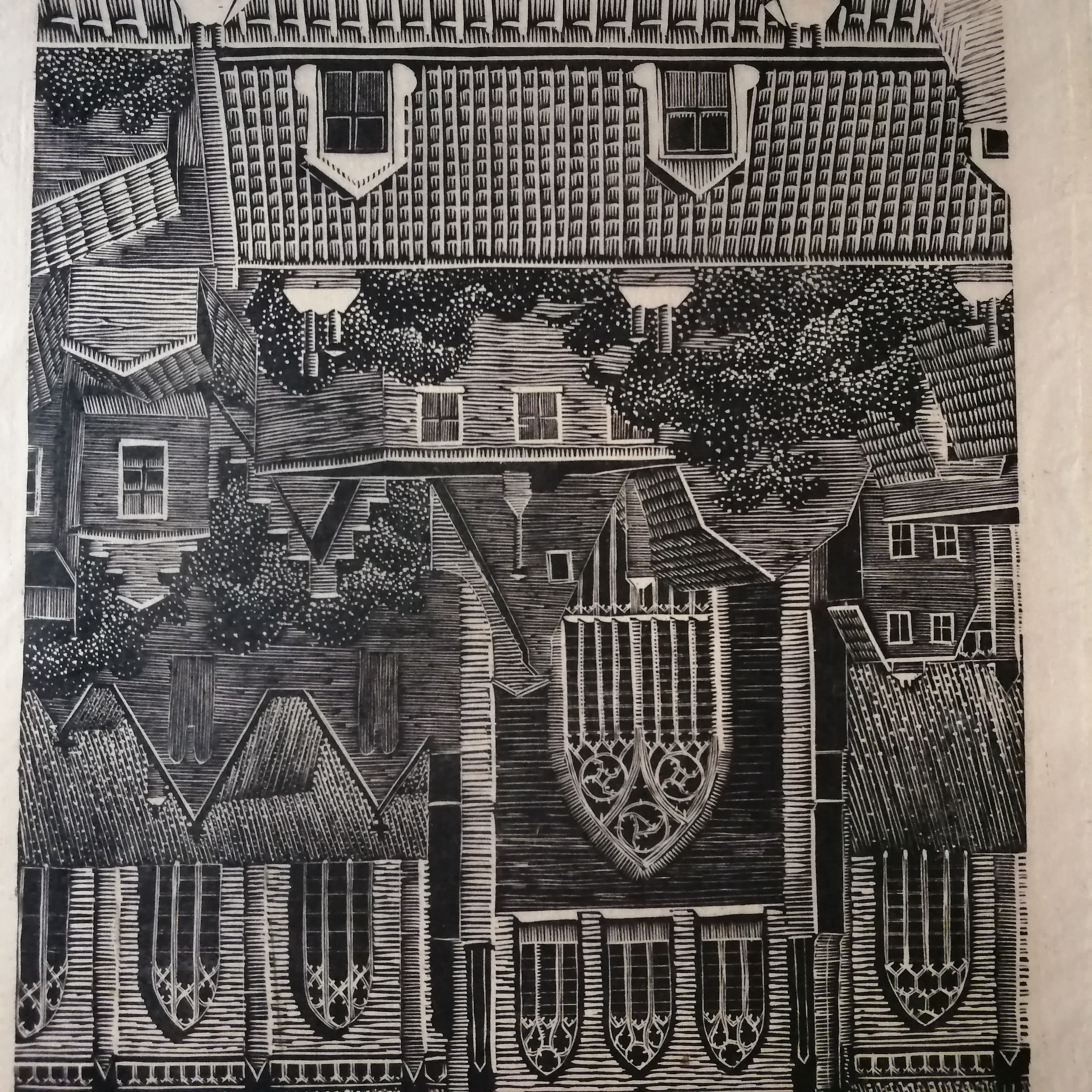 Jan Veringa - Gezicht op de Grote- of Sint Bavokerk te Haarlem kopen? Bied vanaf 200!