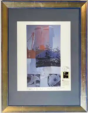 Robert Rauschenberg - Tanya"s Veil (Whale), gesigneerd & genummerd, ingelijst met certificaat verkauft für € 890!