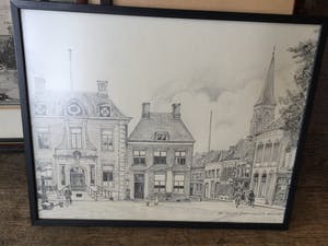 Niet of onleesbaar gesigneerd - C4157-3 - De markt Doetinchem anno 1910 kopen? Bied vanaf 1!