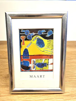 Corneille - 12 mooi ingelijste Corneille prentjes kopen? Bied vanaf 50!