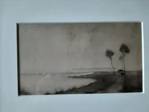 Jan Mankes - Originele Heliogravure Waterlandschap 1923 kopen? Bied vanaf 140!