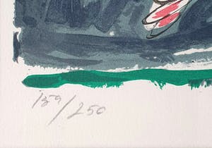 Carl-Henning Pedersen - Litho: 'Tommelise (Duimelijntje)' - (nieuw ingelijst) kopen? Bied vanaf 385!