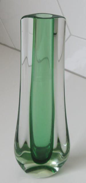 Flavio Poli - Groene Sommerso Teardrop vaas - uitvoering Seguso Vetri kopen? Bied vanaf 70!