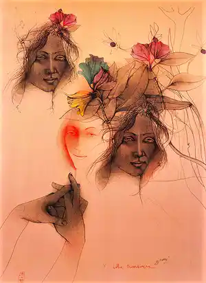 Bruno Bruni - Kleurenoffset-litho DELLA PRIMA VERA Handgesigneerd. verkauft für € 125!