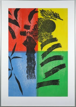 Jef Diederen - Houtsnede, Santiago - Ingelijst (Groot) kopen? Bied vanaf 20!