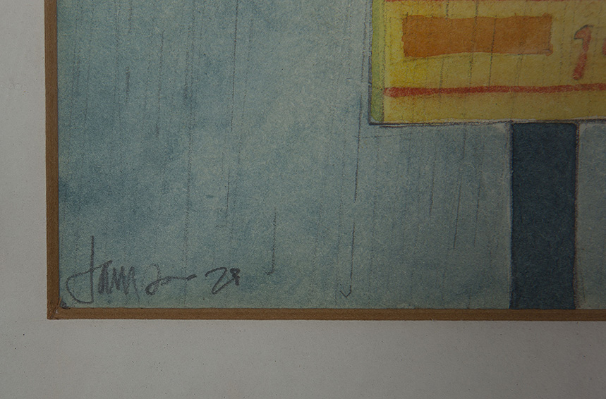 Niet of onleesbaar gesigneerd - Aquarel en potlood op papier - gesigneerd - 1978 kopen? Bied vanaf 1!